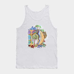 D - an illuminated letter Tank Top